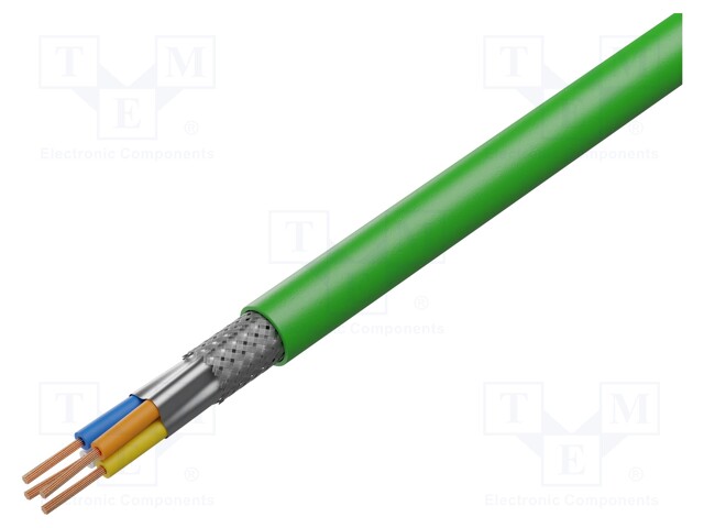 Wire; industrial Ethernet,PROFINET; 5; stranded; Cu; 4x22AWG; PVC