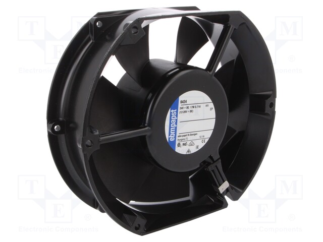 Fan: DC; axial; 172x150x51mm; 405m3/h; 57dBA; ball bearing; 3400rpm