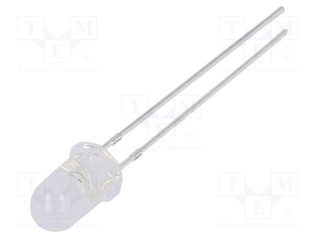 LED; 5mm; orange; 2180÷3000mcd; 100°; 20mA; 2.1÷2.6V; Front: convex