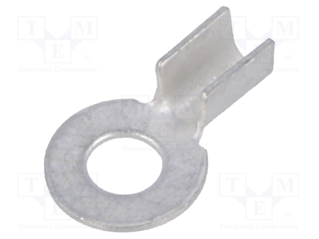 Ring terminal; M3; crimped; for cable; non-insulated