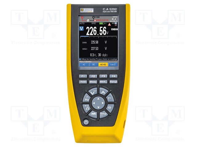 Digital multimeter; 5x/s; VDC: 100m/1000m/10/100/1000V; True RMS