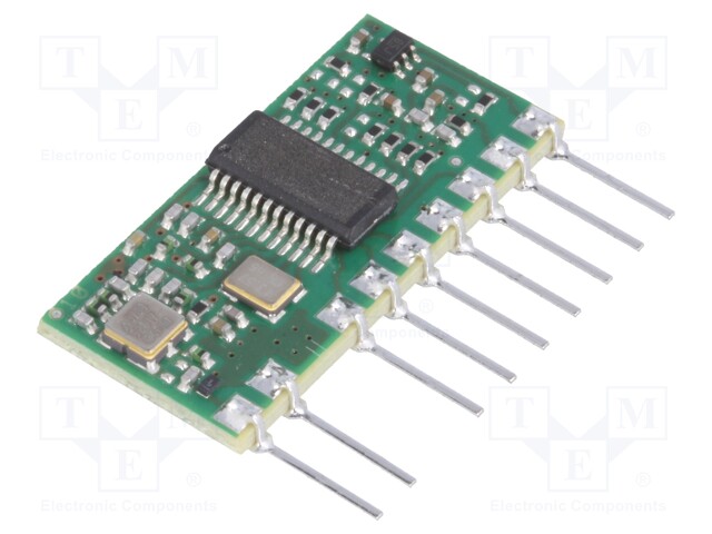 Module: RF; FM transceiver; FSK; 433.92MHz; serial; -113dBm; 12/9mA