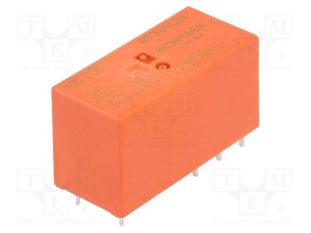 Relay: electromagnetic; SPDT; Ucoil: 24VDC; 16A/250VAC; 16A/24VDC