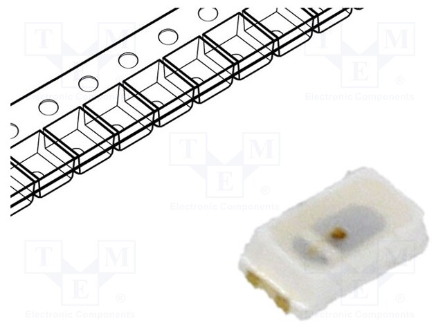 LED; SMD; 3014; red; 800÷1000mcd; 3x1.4x0.8mm; 120°; 1.8÷2.6V; 30mA