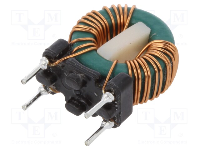 Inductor: wire; THT; 1mH; 900mA; 100mΩ; 230VAC; 4.5x10mm; -20÷+50%