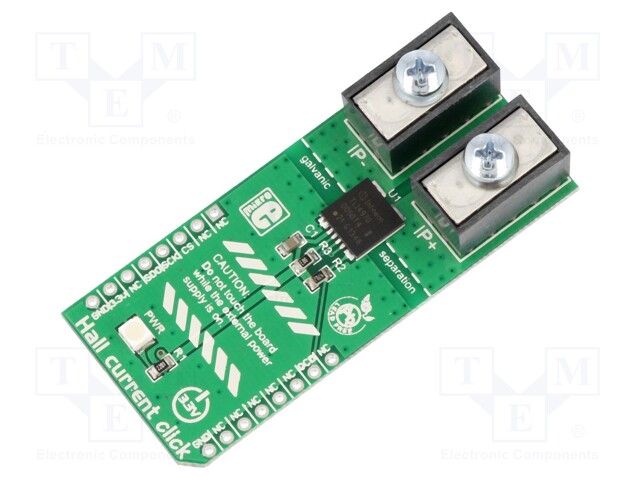 Click board; ammeter; SPI; TLI4970-D050T4; mikroBUS connector