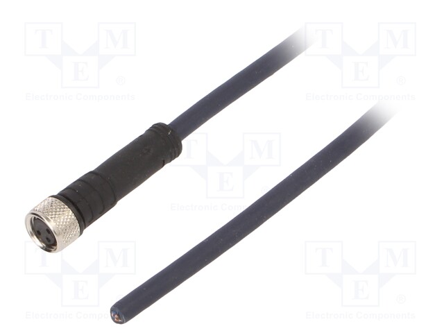 Connection lead; M8; PIN: 3; straight; 10m; plug; 60VAC; 4A; IP69K