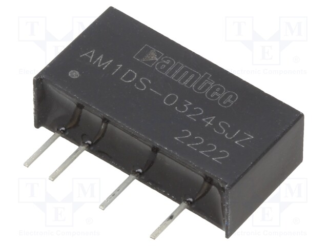 Converter: DC/DC; 1W; Uin: 2.97÷3.63V; Uout: 24VDC; Iout: 42mA; SIP7