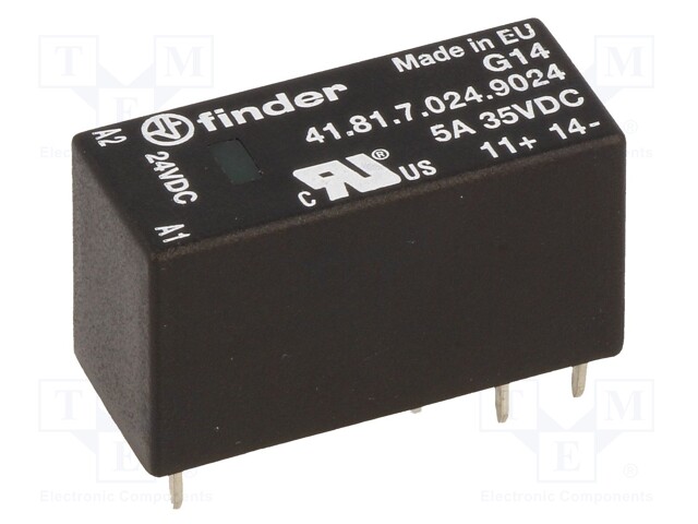 Relay: solid state; Ucntrl: 14÷32VDC; 5A; 1.5÷35VDC; -20÷60°C