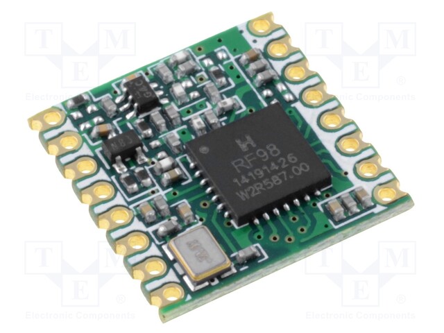 Module: transceiver; RF; FSK,GFSK,GMSK,LoRa,MSK,OOK; 433.92MHz