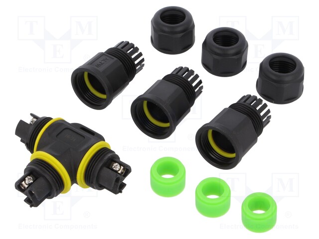 Connector: AC supply; screw terminal; 8.6÷10.5mm; 0.75÷2.5mm2