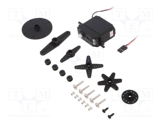 Motor: servo; 4.8÷6VDC; standard; analogue; 58g; 41.3x20.7x40mm