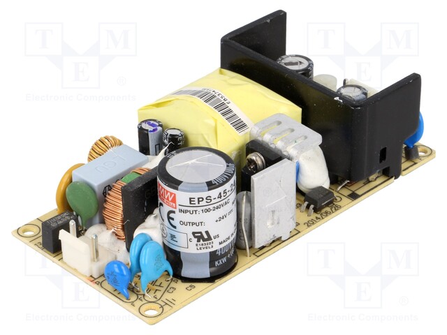 Power supply: switched-mode; 45.6W; 120÷370VDC; 85÷264VAC; OUT: 1