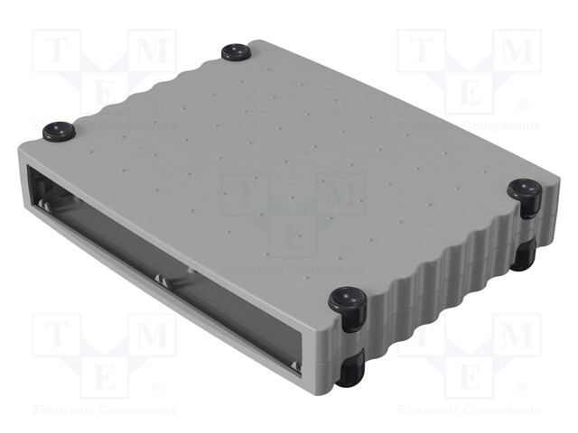 Enclosure: desktop; Tabletop; X: 324mm; Y: 268mm; Z: 55mm; aluminium