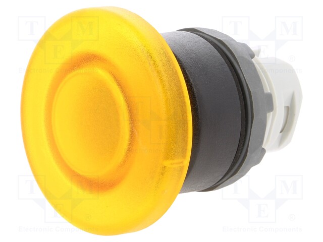 Switch: push-button; Stabl.pos: 1; 22mm; yellow; Illumin: MLB-1