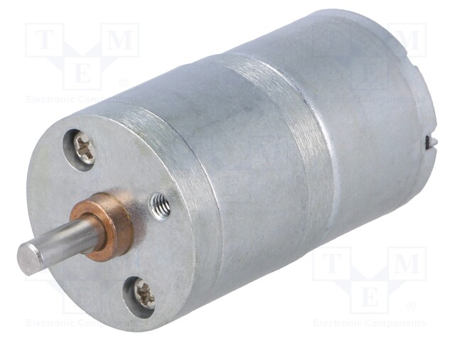 Motor: DC; with gearbox; 2÷7.5VDC; 600mA; Shaft: D spring; 97rpm