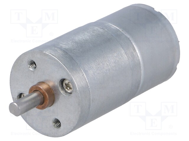 Motor: DC; with gearbox; 2÷7.5VDC; 600mA; Shaft: D spring; 15rpm