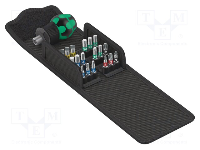 Kit: screwdrivers; hex key,Phillips,Pozidriv®,slot,Torx®; case