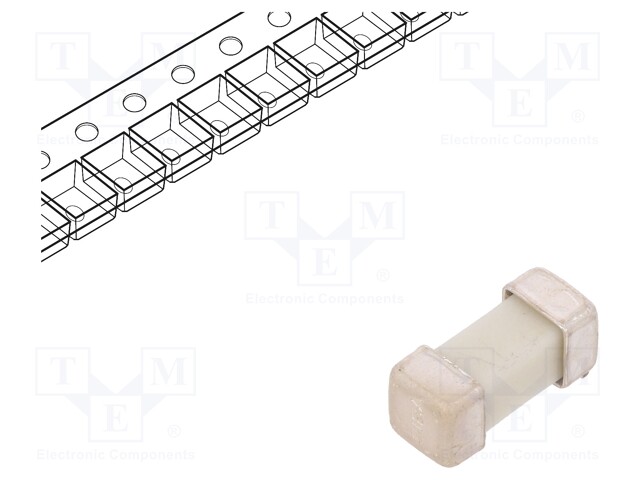 Fuse: fuse; time-lag; 1.5A; 125VAC; 125V; 125VDC; SMD; ceramic; brass