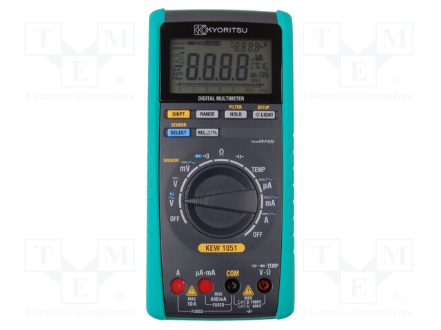 Digital multimeter; LCD (6000),bargraph; True RMS; -50÷600°C