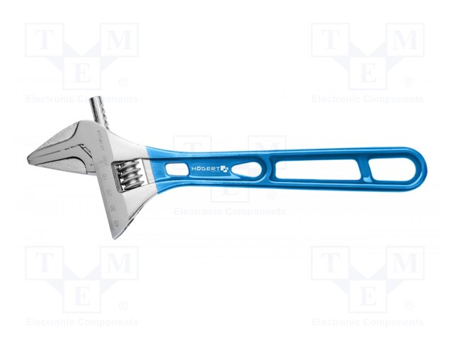 Wrench; adjustable; 256mm; Max jaw capacity: 43mm