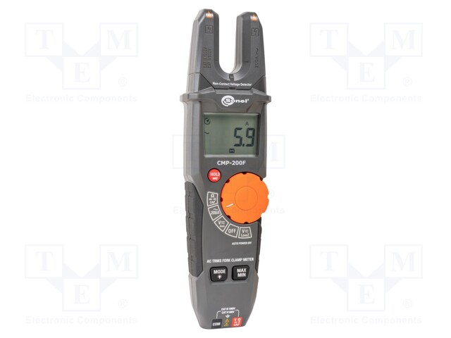 AC digital clamp meter; LCD 4 digits,with a backlit; I AC: 200A