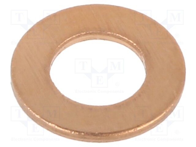 Washer; round; M6; D=12mm; h=1mm; copper; DIN: 7603A; BN: 447