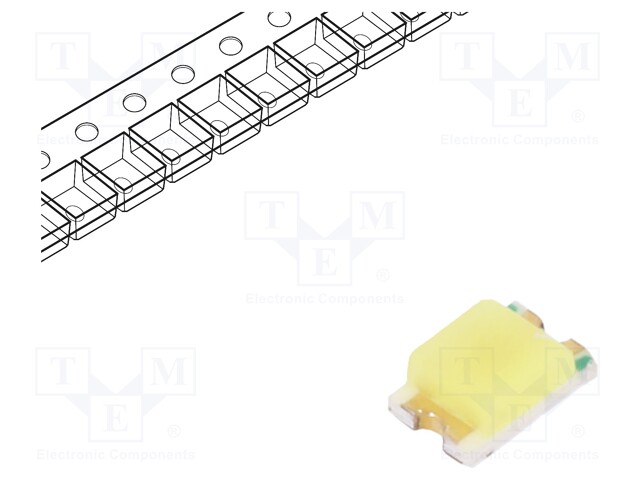 LED; SMD; 0805; white cold; 120÷330mcd; 140°; 5mA; 2.6÷3.4V