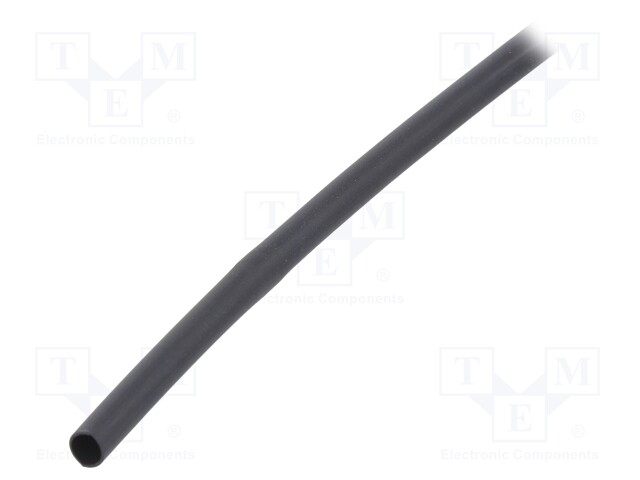 Heat shrink sleeve; glued; 3: 1; 4.5mm; black; polyolefine