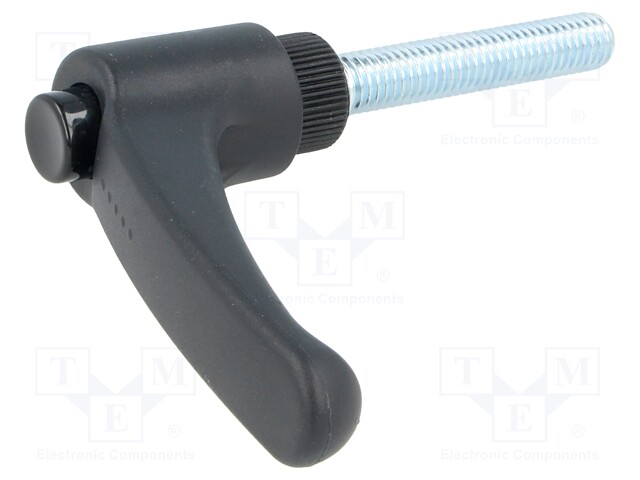 Lever; adjustable; Thread len: 45mm; Lever length: 63mm; -30÷130°C