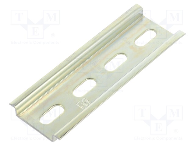 DIN rail; steel; W: 35mm; L: 100mm