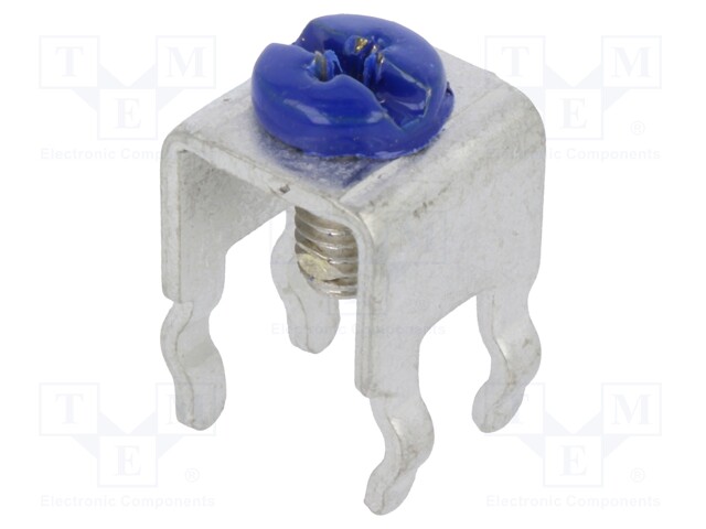 Terminal: screw terminal; THT,screw terminal; blue; 7x5mm