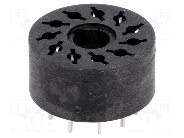 Socket; PIN: 11; 10A; 250VAC; Mounting: PCB; Leads: for PCB; -40÷80°C