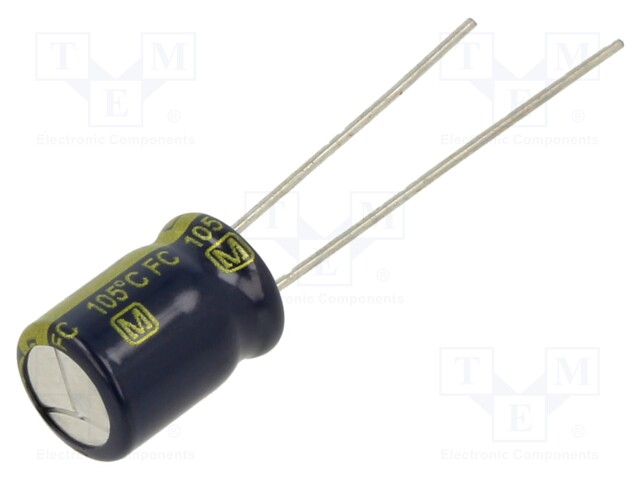 Electrolytic Capacitor, 470 µF, 6.3 V, EEUFC Series, ± 20%, Radial Leaded, 2000 hours @ 105°C