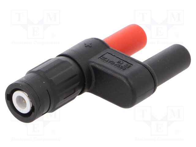 Adapter; black; BNC socket,banana 2mm socket