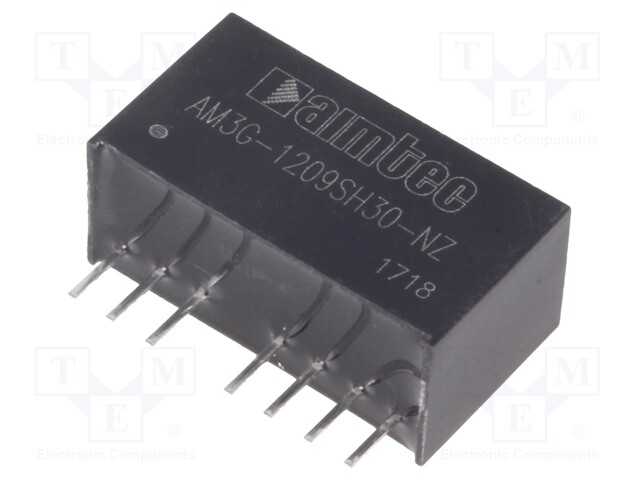 Converter: DC/DC; 3W; Uin: 9÷18V; 9VDC; Iout: 333mA; SIP8; 4.9g