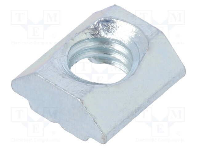 Nut; for profiles; Width of the groove: 6mm; steel; zinc