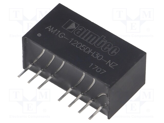 Converter: DC/DC; 1W; Uin: 9÷18V; Uout: 5VDC; Uout2: -5VDC; SIP8; 4.9g