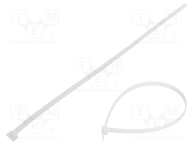 Cable tie; L: 450mm; W: 9mm; polyamide; 778N; natural; Ømax: 130mm