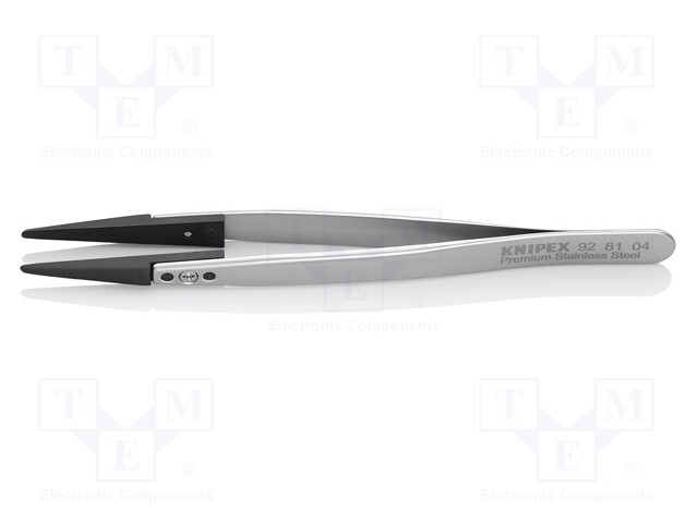 Tweezers; Blade tip shape: rounded; Blades: straight; ESD