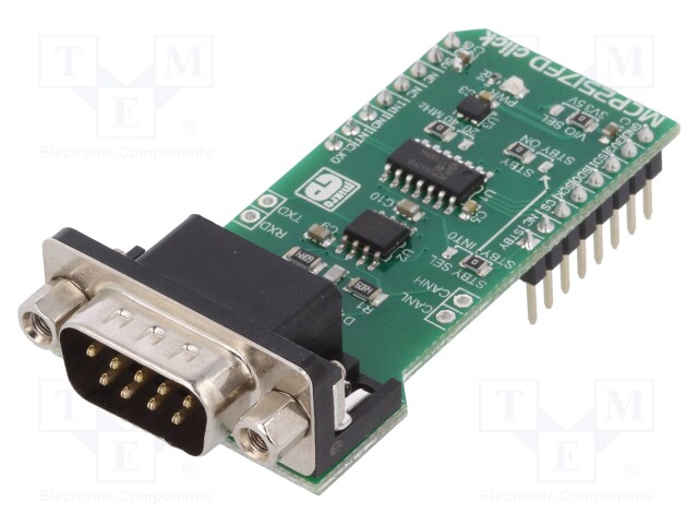 Click board; interface; SPI; ATA6563,MCP2517FD; 3.3/5VDC