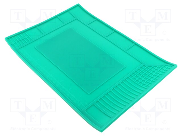 Soldering mat; 297x210mm; silicone; Resistance to: temperature