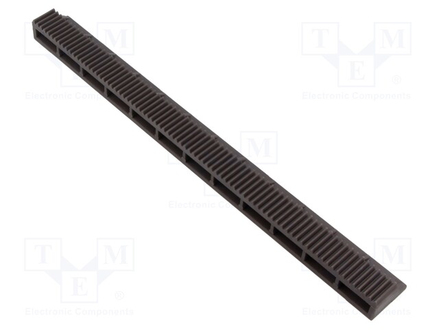 Rail rack; ZCR; Module: 1; W: 15mm; H: 15.5mm; L: 248mm