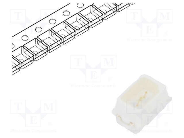 LED; SMD; Mini PLCC2,2014; green; 1000÷2300mcd; 2x1.4x1.3mm; 120°