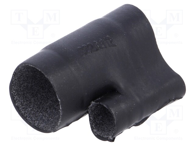 Cable breakout; glued; black; elastomer; -75÷150°C; No.of term: 2