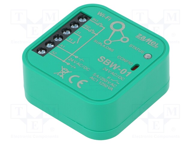 Gate controller; SUPLA; IP20; 24VAC; 24VDC; flush mount; -20÷55°C