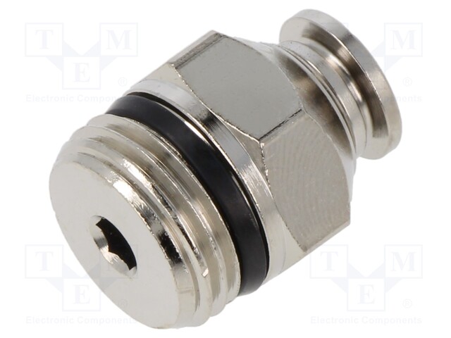 Push-in fitting; straight; 3/8"; -0.99÷20bar; 6mm