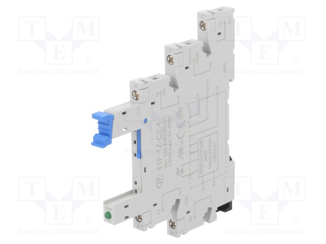 Socket; PIN: 5; 6A; 250VAC; Mounting: DIN; Leads: screw terminals