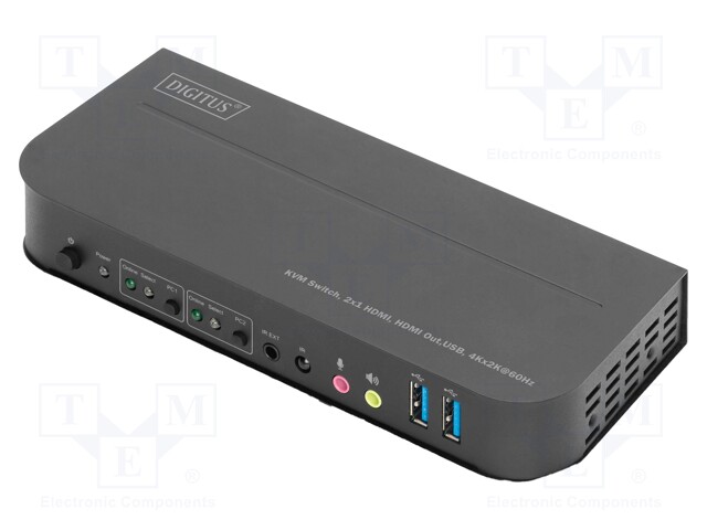 Device: KVM switch; HDCP 2.2,HDMI 2.0,USB 2.0,USB 3.0; black