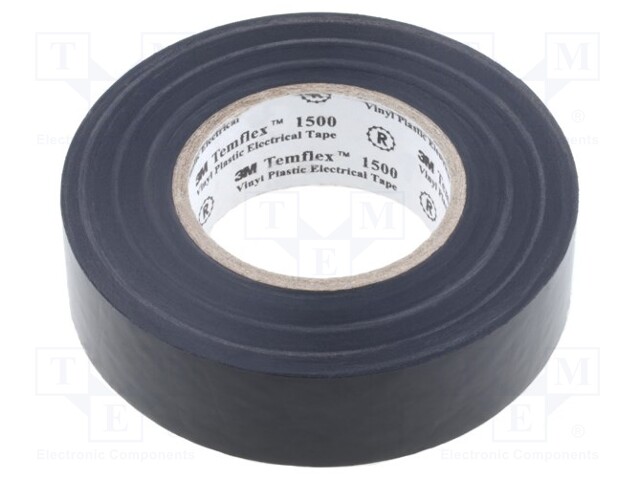 Tape: electrical insulating; W: 19mm; L: 20m; D: 0.15mm; black; 170%